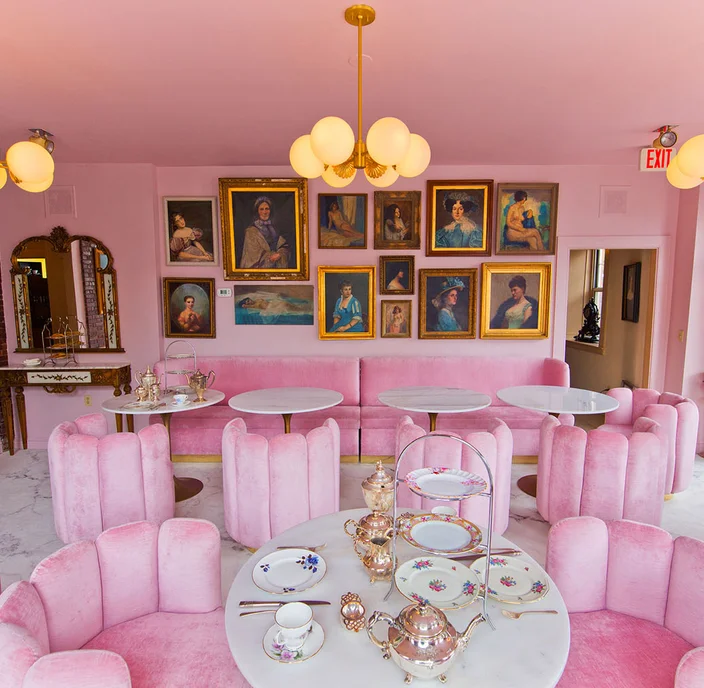 This New Lounge Is Bringing an All Pink High Tea Experience to America