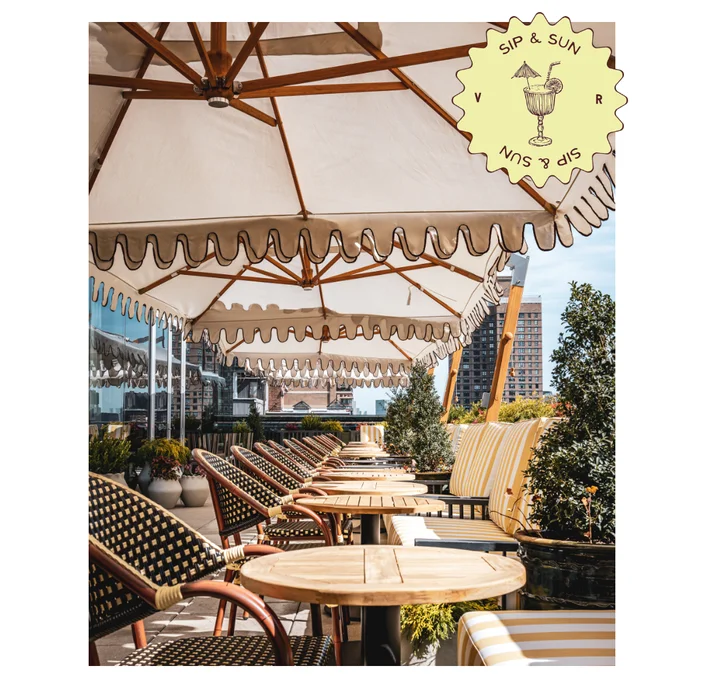 A New NYC Rooftop Restaurant Perfect for Parties: Country Club-Meets-Childhood-Nostalgia with Caviar and Capri Sun-Filled Lunchboxes